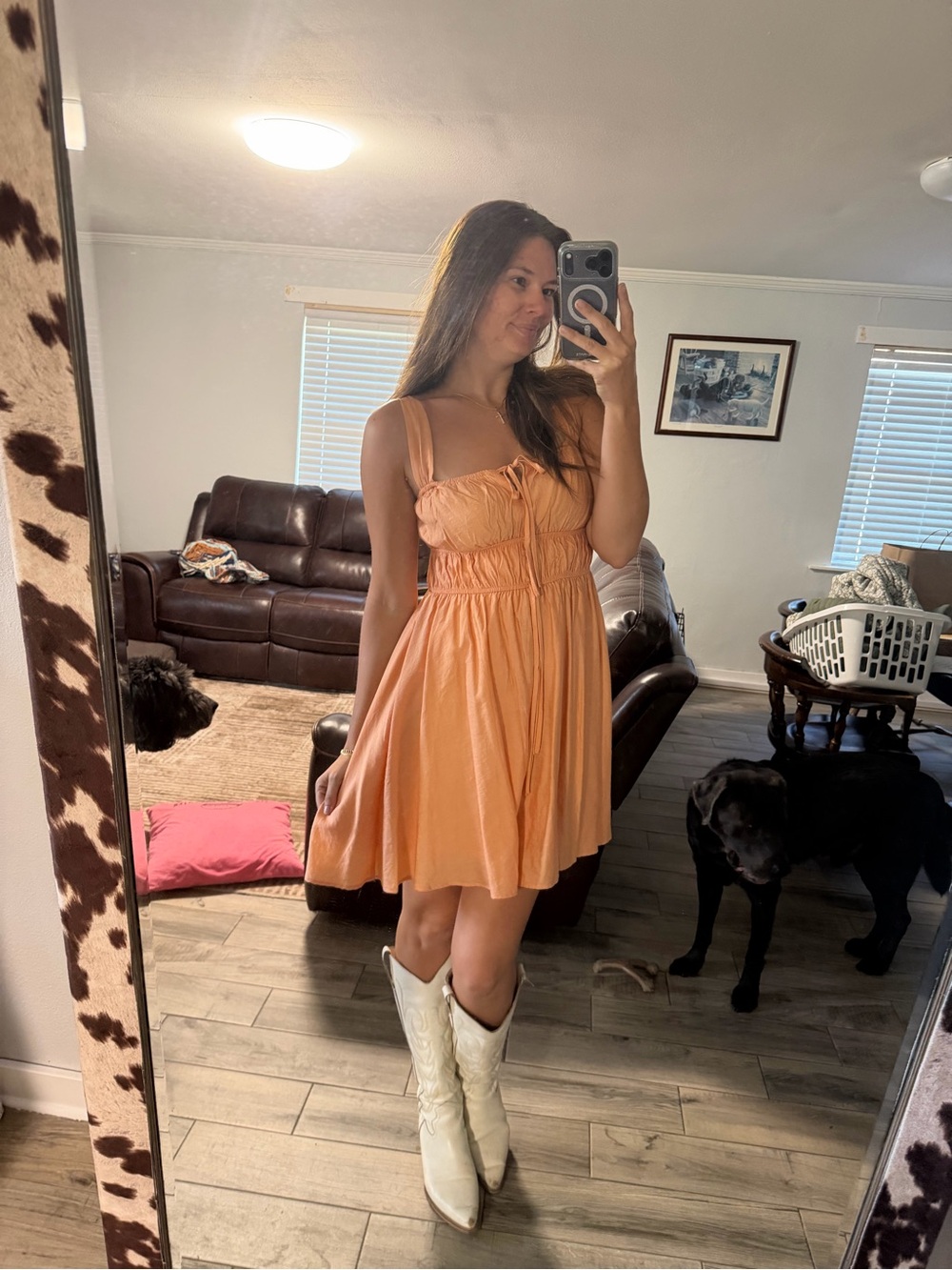 Blu Pepper Peach Mini Sundress 🏠